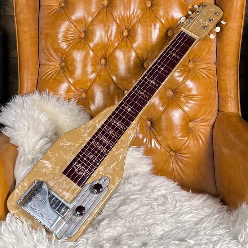 1950s Gretsch Electromatic Lap Steel Vintage Pearloid Electric Guitar W/ Original Case! image 1