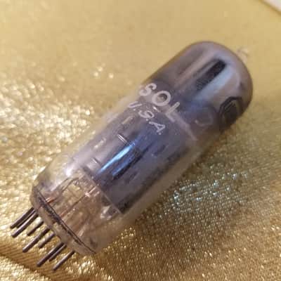 Tung-Sol 12BH7A tNOS AT1000 TESTED Vacuum Tube black plate 12BH7 dual triode 1950-1960 image 12