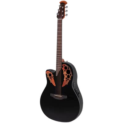CE44L 5 G Guitar Celebrity Elite Mid Cutaway Black Gaucher Ovation image 3