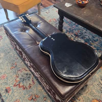 1964 Valco Airline Folkstar - Black - Res-O-Glass Resonator - w/Case image 12