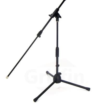 GRIFFIN Short Boom Mic Stand (Low Profile-X Series) – Tripod Mount for Kick Drum, Guitar Amps, Studio Desks, Singing & Home Recording Use image 8