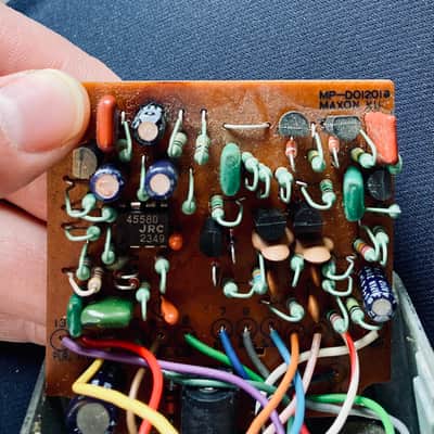 Owned by Joey Landreth! 1982 Ibanez TS9 Tube Screamer (Black Label) with JRC4558D image 10
