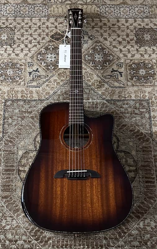 Alvarez Masterworks MD66CE-Custom Dreadnought Acoustic-Electric Featuring Slim Ebony Bevel Armrest w/ Bag, Pro Setup image 1