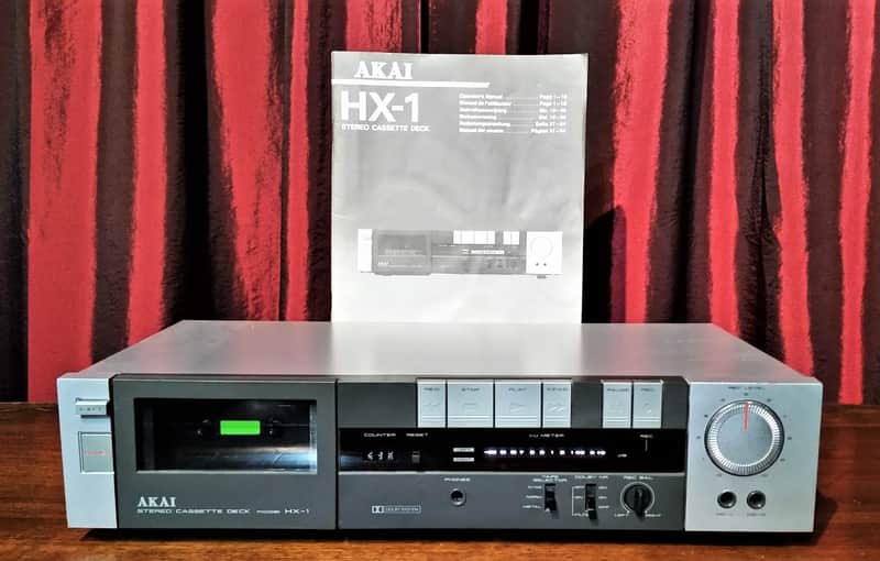 1983 Akai HX-1 Stereo Cassette Deck And Manual | Reverb