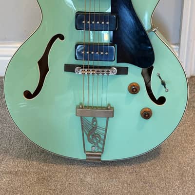Dean Hollowbody, Maple Top, Sea Foam Green image 4
