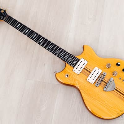 1977 Greco GO1200 Speed Way Vintage Neck Through Guitar Natural w/ Case, Japan Fujigen image 12