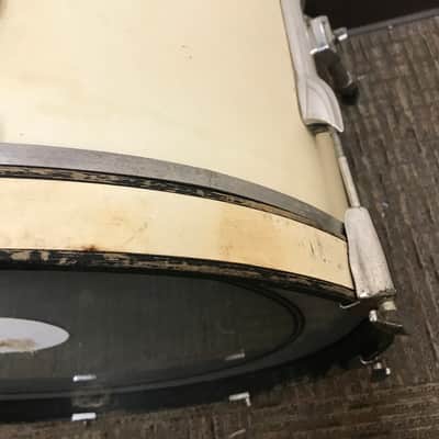 Premier Bass Kick Drum 22x16 Faded White MIE image 12