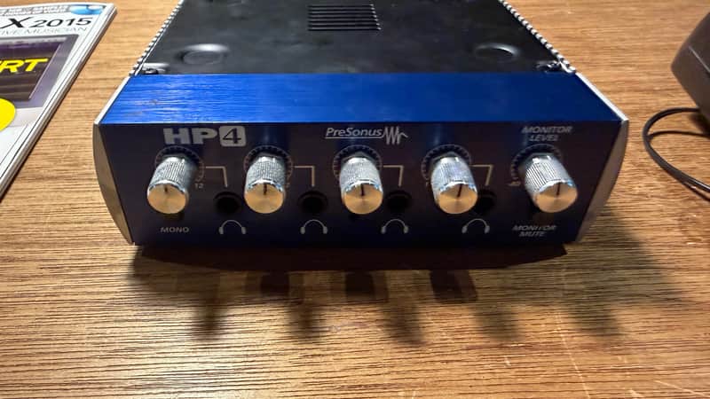 PreSonus HP4 4-Channel Headphone Amplifier 2010s - Blue image 1