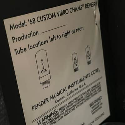 Fender 68 Custom Vibro Champ Reverb 2021 image 9
