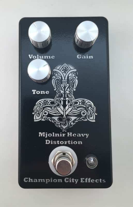 Champion City Effects Mjolnir  Heavy Distortion 2016 Acid Etched/Metallic Black image 1