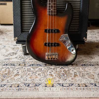 Fender Fullerton Jazz Bass Stacked Knob 80's - Sunburst image 2