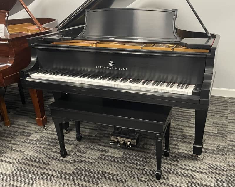 Steinway Model O 5'10" Grand Piano 1921 (Restored) - Satin Ebony image 1