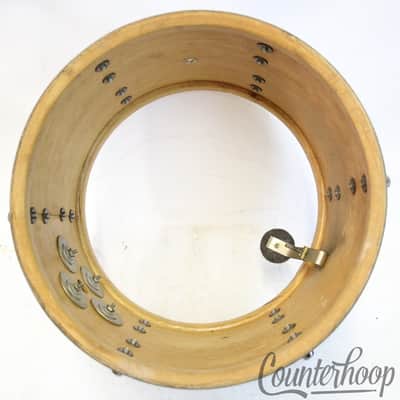 *Slingerland 13x9" Tom Drum 70s Chrome Over Wood COW Sound King Stick-Saver Rims image 9