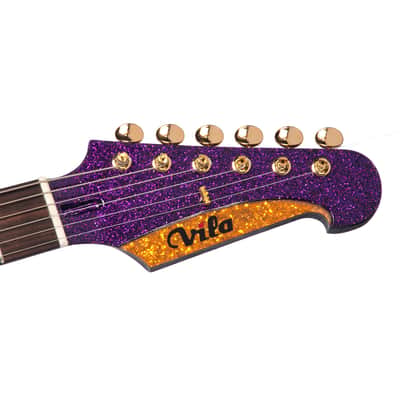 Diego Vila Custom Guitars Zonda Guitar "Lauren Style"  - Royal Purple Sparkle - Custom Hand-Made Boutique Electric Guitar - NEW! image 11