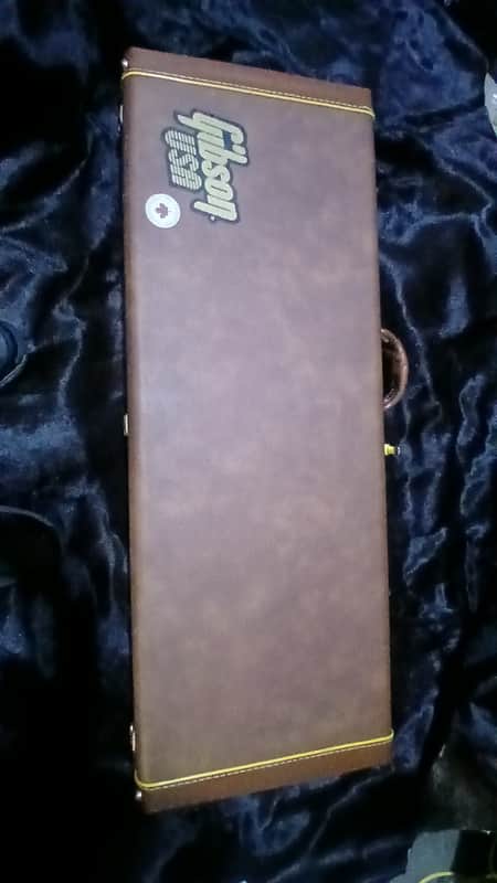 Gibson Firebird hardshell case 1990s - Brown with pink lining image 1