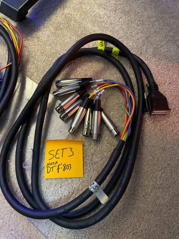Hosa DTF803 DTF-803 XLR Female to DB25 - 3 Meter 2010s - Set 3 - (Combined shipping for 2 or more) image 1