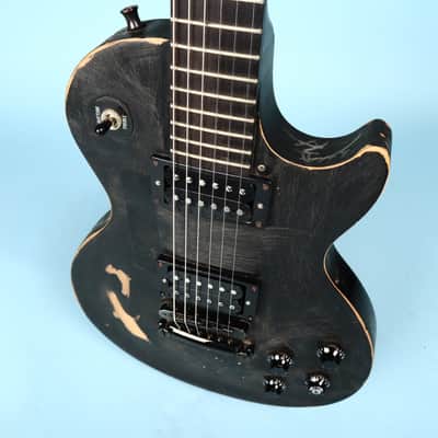 Gibson Les Paul Gothic Satin Black 2000 Electric Guitar image 7