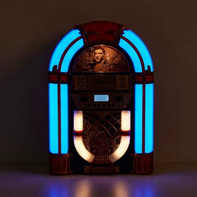 Elvis Presley Mini Jukebox – CD Player, Bluetooth Speaker, FM Radio, USB/SD image 6