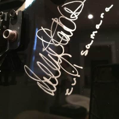 SIGNED Horror Movie Guitar Memorabilia The Ring Movie Graphic SAMARA Kelly Stables San Dimas PROOF image 6