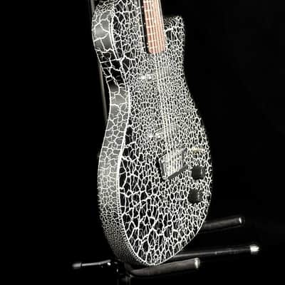 Danelectro Baritone Prototype - Black and White Crackle *USA Small Business* image 4
