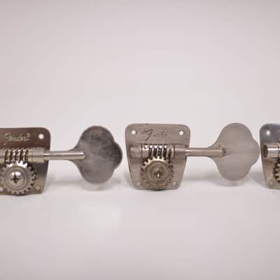 1973-1974 Vintage Fender Precision Jazz Bass NICKEL TUNERS with Bushings & Screws 1970 1971 1972 1975 Telecaster image 3
