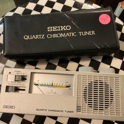 Seiko Japan Chromatic 80s ish Tuner speaker out for tones option 7 octaves image 1