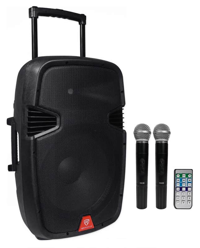 Rockville 15" Portable YouTube Karaoke Machine/System w/ 2 Mics See Description! image 1