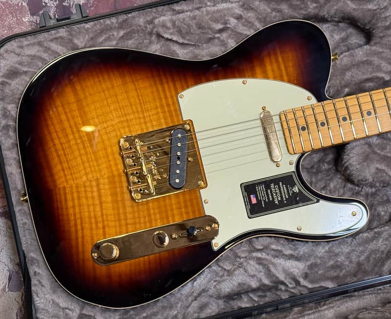 Fender American Professional II Custom 75th Anniversary Telecaster 2 Color Sunburst New Unplayed Auth Dlr 8lb6oz #893 image 1