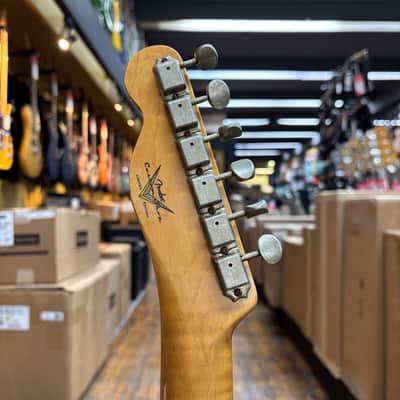 Fender Custom Shop Limited 1953 Telecaster Relic Aged Black w/Tweed Case image 8