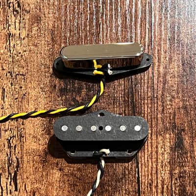 Good Land Pickups- One-oh-Ones, Tele Style Alnico 5- Chrome/Black image 2