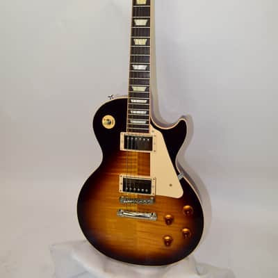 2019 Gibson Les Paul Traditional Electric Guitar, Tobacco Burst w/ Case image 2