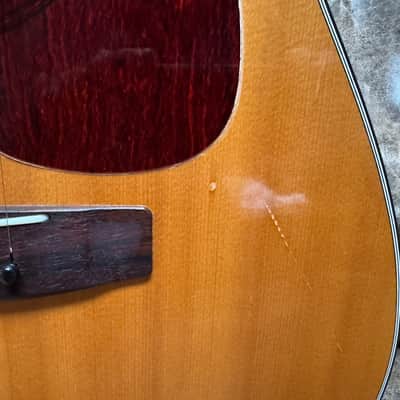 Yamaha FG-160 1974 with Vintage Folk Art Hard Shell Case image 6