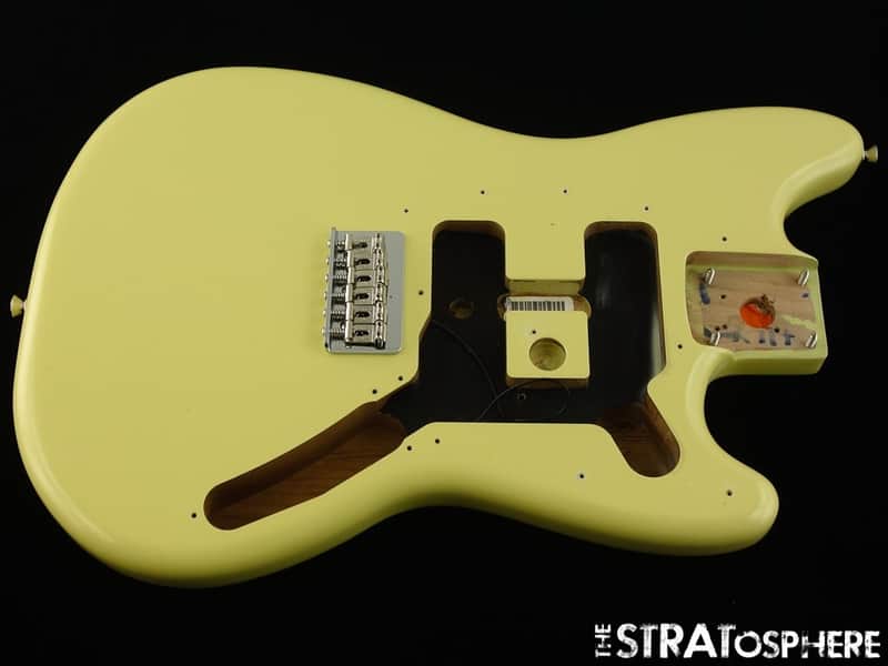 Fender Player II Mustang Series BODY & HARDWARE, Parts Offset Hialeah Yellow image 1