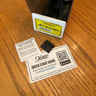 Xotic AC Booster V2 Box and Papework Only- White / Yellow image 1