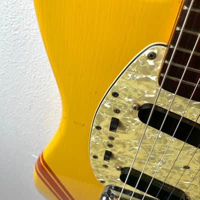 Fender Mustang "All Original " 1969 - Competition Orange w/ Matching Headstock image 9