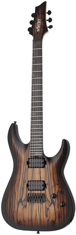 Schecter C-1 Pale Moon Natural Satin with Black Burst image 1