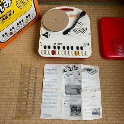 ☆ RARE ☆ Vintage Japanese Turntable Organ Synth ☆ National SO-123N ☆ Panasonic SG-123 ☆ Keyboard Record Vinyl Player + Accessories !! image 21