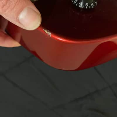 Left Handed Fernandes Vertigo Metallic Red Modded image 7