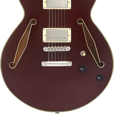 D'Angelico Excel SS Tour Semi-hollowbody Electric Guitar - Solid Wine image 4