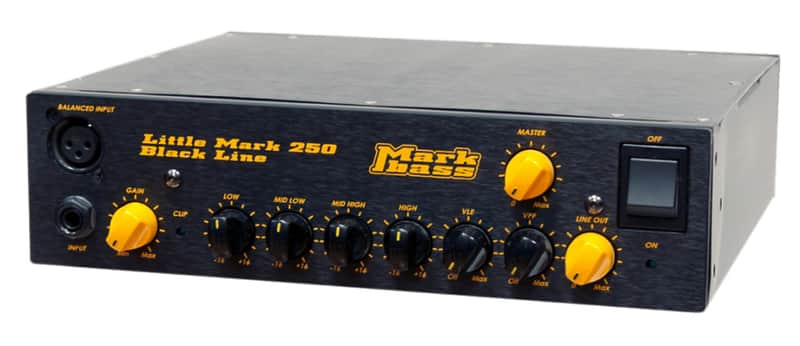 Markbass LITTLEMARK250-BLACKLINE Blackline Little Mark 250 250W Bass Amp Head image 1