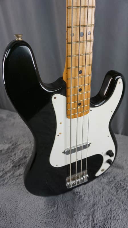 Heart Man Suzuki Precision/Musicmaster Style Bass 1970s - Black image 1