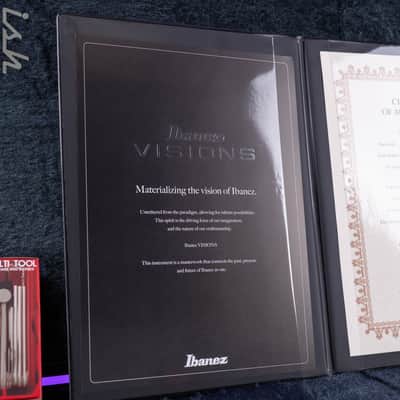 Ibanez Custom Shop Visions SR 5-String Bass Natural Bastogne Walnut image 16