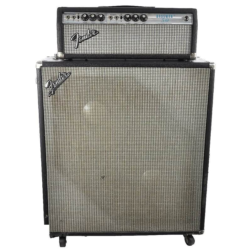 Fender Bassman 50 2-Channel 50-Watt 2x15" Piggyback Guitar Amp 1972 - 1976 image 1