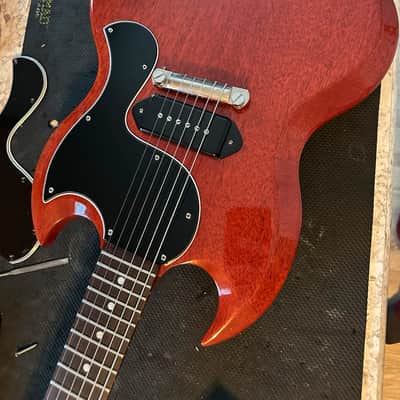 Black/White *2 Ply Style MODIFIED Pickguard for 2018 to present Gibson SG Junior Made in USA image 5