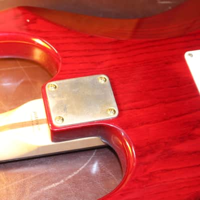 Squier Stratocaster Pro Tone series 1996 in Hard case - transparent red image 12