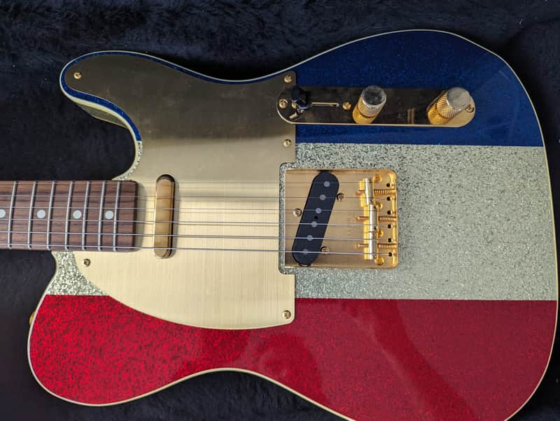 Fender Buck Owens Telecaster 2003 - Red, Silver & Blue Sparkle