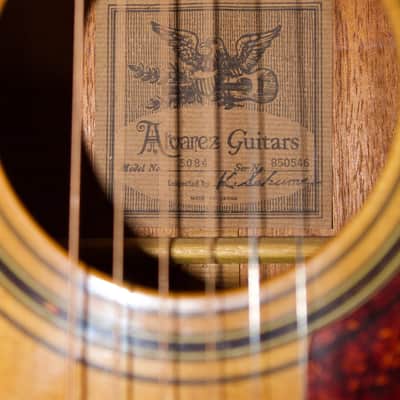 Alvarez Model 5084 "Bi-Phonic" acoustic/electric Guitar - Rare! image 7