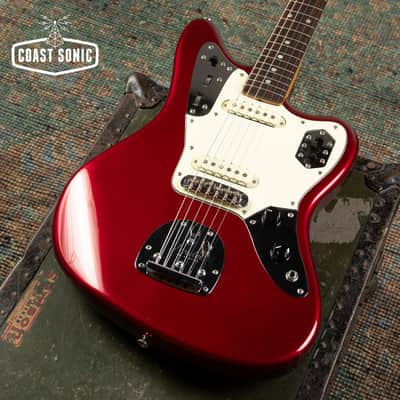1999 Fender '62 Reissue Jaguar JG66-85MH Old Candy Red w/ Matching Headstock CIJ image 7