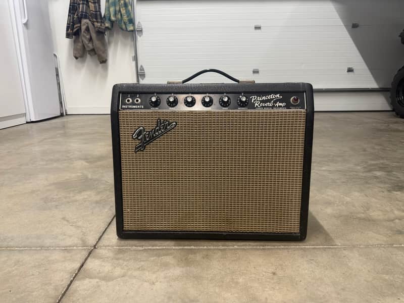 Fender Princeton Reverb 12-Watt 1x10" Guitar Combo 1964 - 1967 - Black Panel image 1