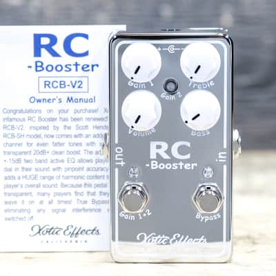 Xotic Effects RC Booster V2 Super Transparent 20dB+ Clean Boost Effect Pedal image 9